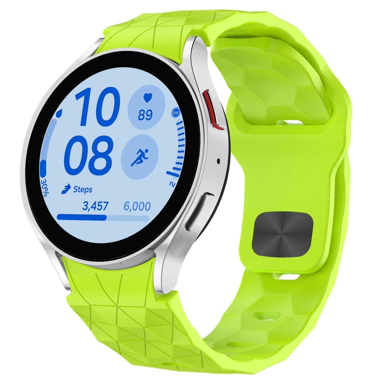Für Samsung Galaxy Watch FE / 6 / 5 / 4 40mm Silikon Arm Band Hellgrün