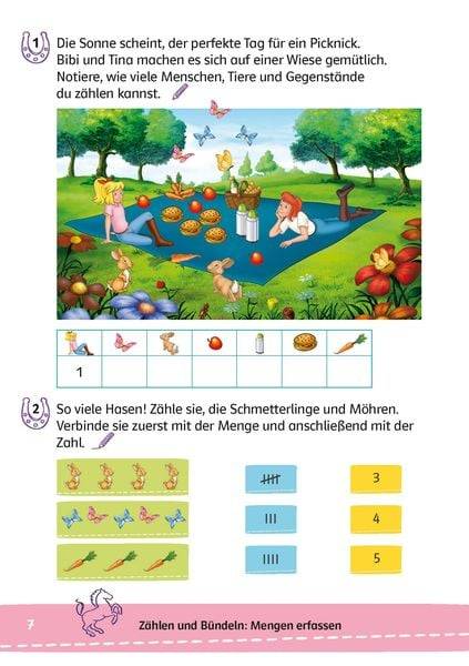 Bibi & Tina: Lernrätsel Mathe ab 6 Jahren