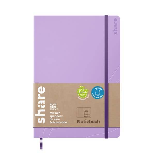 Journal Y-07-14-02 A5 dotted lavendel