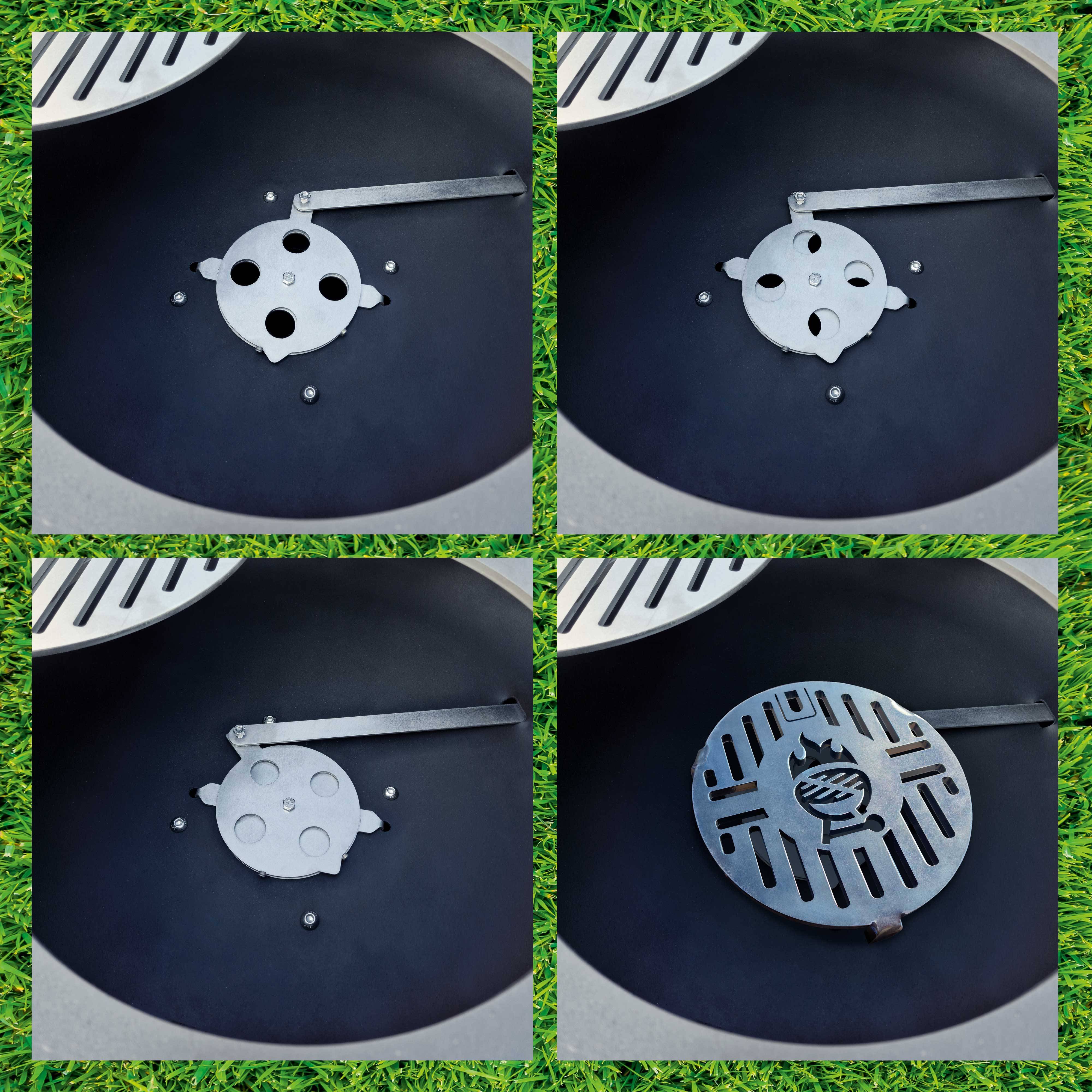 Dreamgarden Grill CIRCLE Feuerplatte ohne Grillrost Feuerschale Feuerkorb Grillplatte Feuerstelle Grillring schwarz Feuerplattengrill BBQ