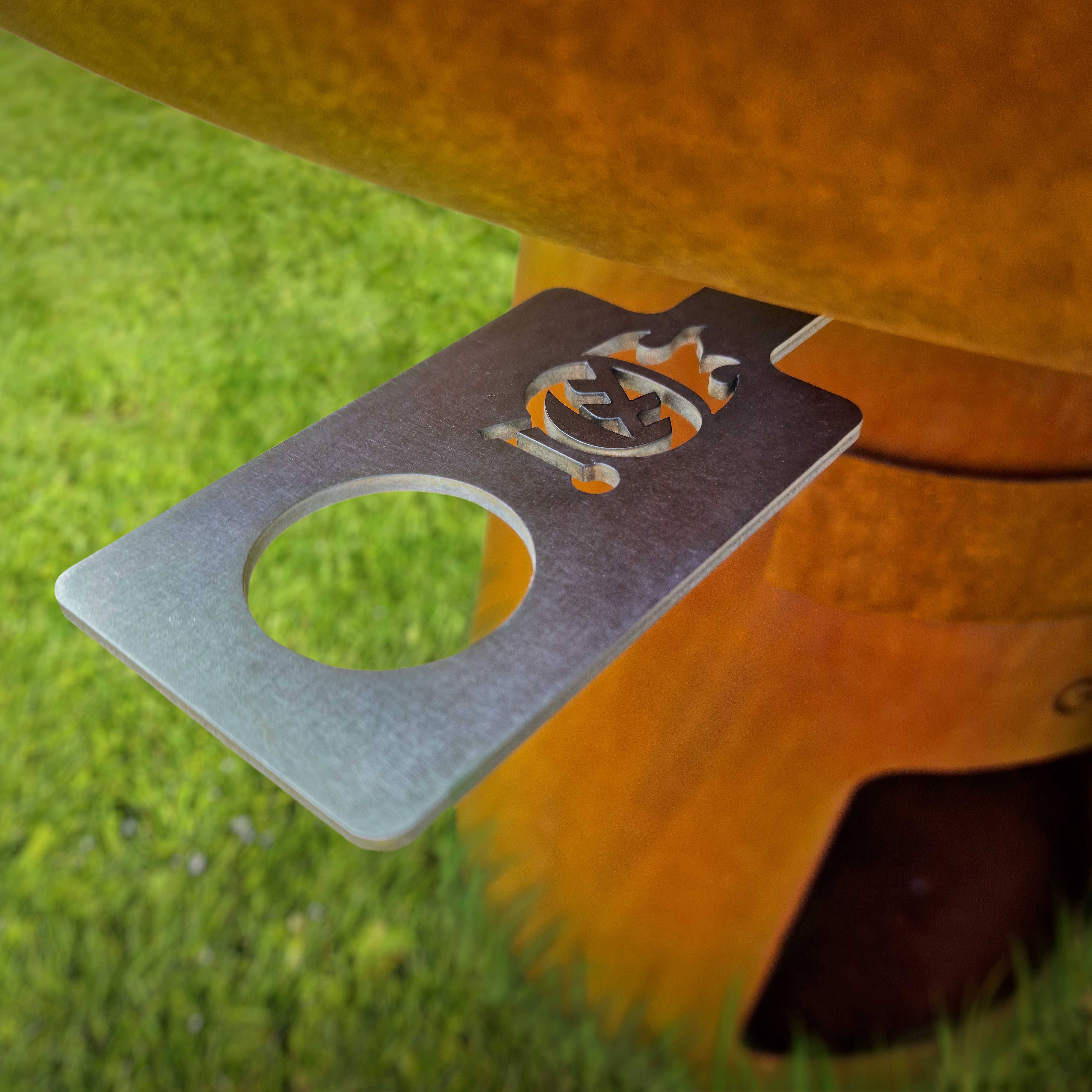 Dreamgarden Grill CIRCLE Feuerplatte ohne Grillrost Feuerschale Feuerkorb Grillplatte Feuerstelle Grillring rostig Feuerplattengrill BBQ