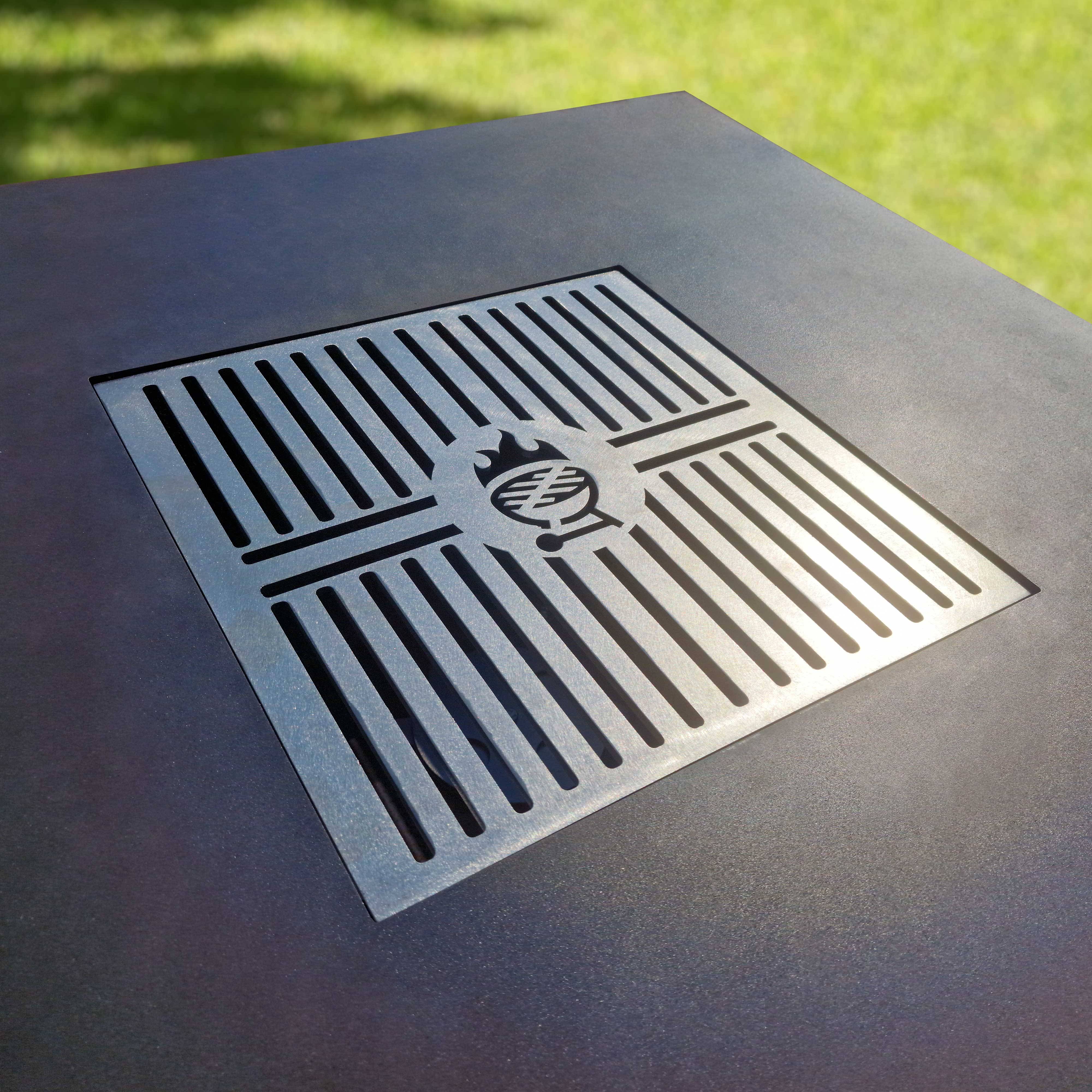 Dreamgarden Grillrost SQUARE Edelstahl Feuerrost Bratrost Grillgitter Barbecue BBQ Grilleinsatz Grill-Zubehör