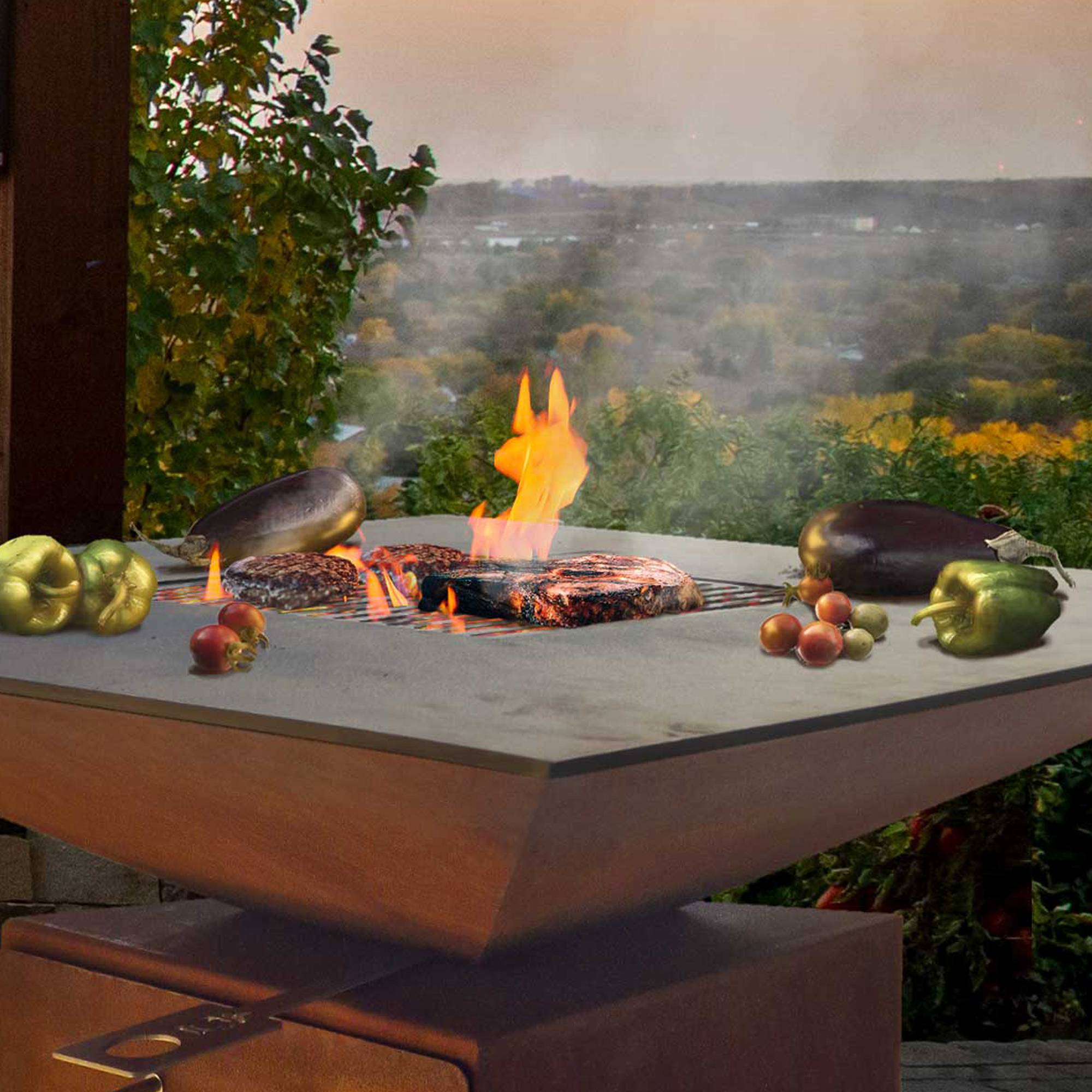 Dreamgarden Grillrost SQUARE Edelstahl Feuerrost Bratrost Grillgitter Barbecue BBQ Grilleinsatz Grill-Zubehör