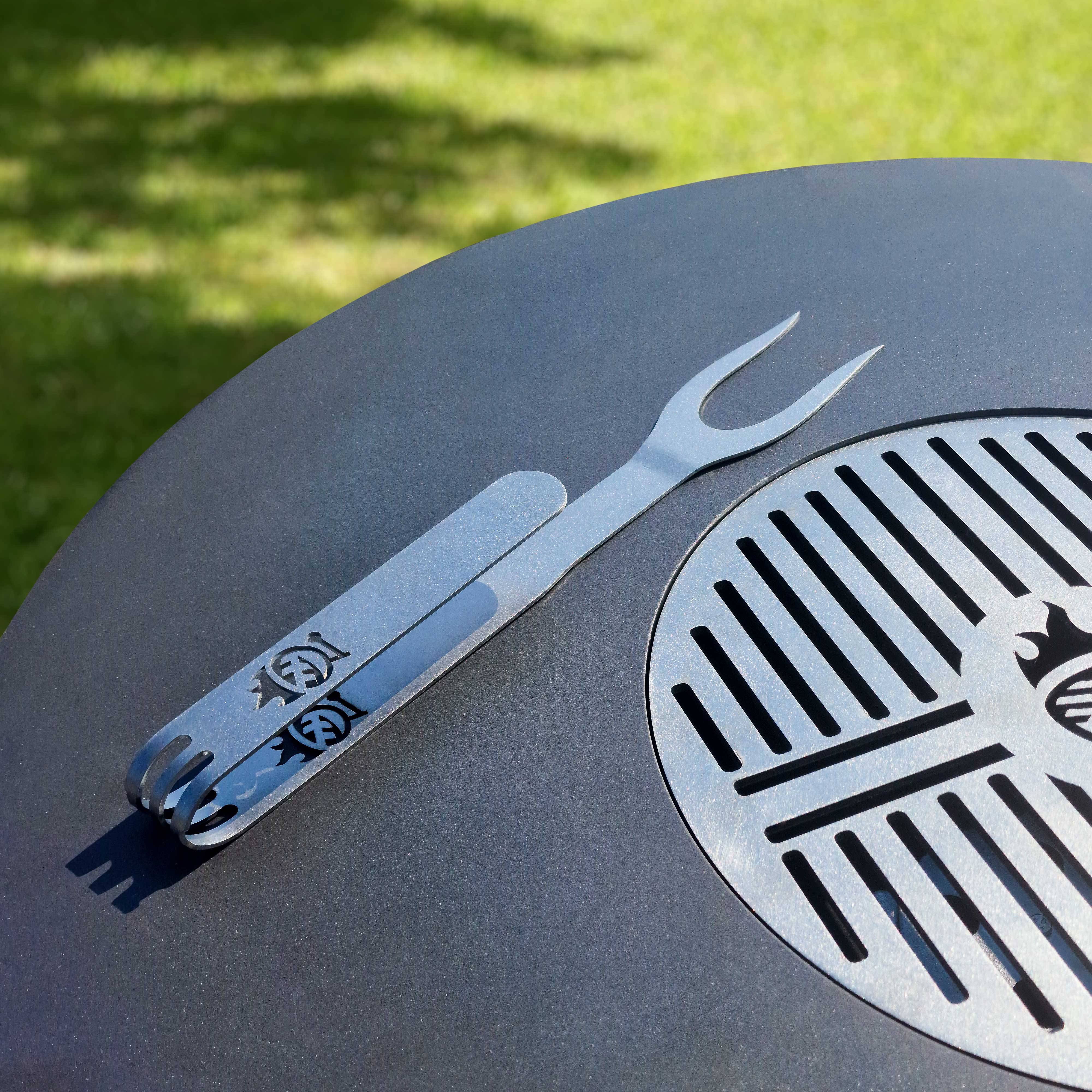 Dreamgarden Grillgabel Edelstahl Grillhaken Grillwender Gabel Serviergabel Barbecuegabel BBQ Grill-Besteck