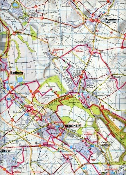 Radwanderkarte BVA Die schönsten Radtouren im Rhein-Erft-Kreis 1:50.000, reiß- und wetterfest, GPS-Tracks Download