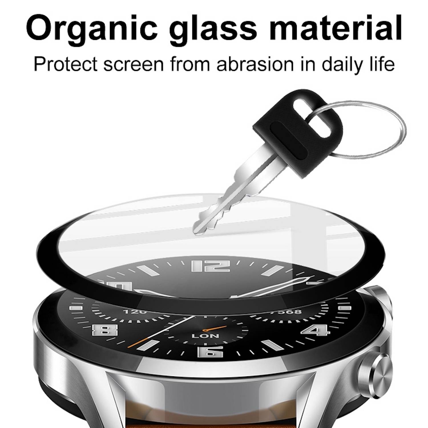 Für Samsung Galaxy Watch Ultra 47mm 2.5D H9 Glas Transparent Folie
