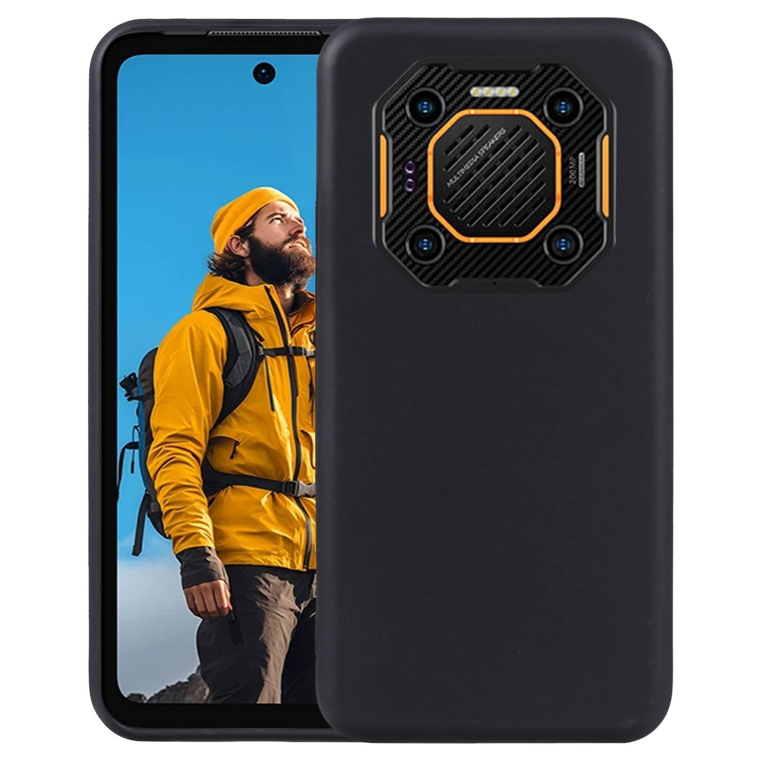 Für Ulefone Armor 26 Ultra Walkie-Talkie Silikon TPU Hülle Schwarz