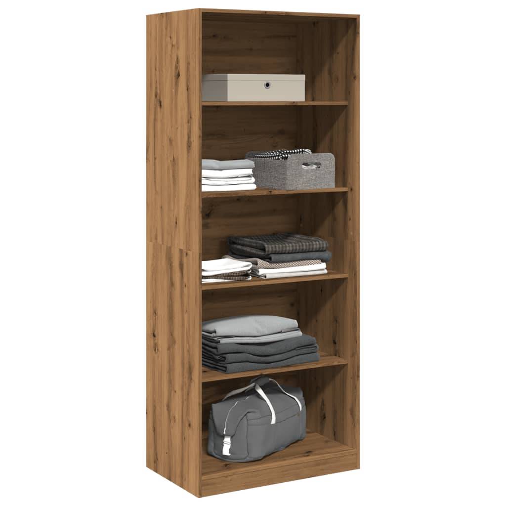 vidaXL Kleiderschrank Artisan-Eiche 80x50x200 cm Holzwerkstoff