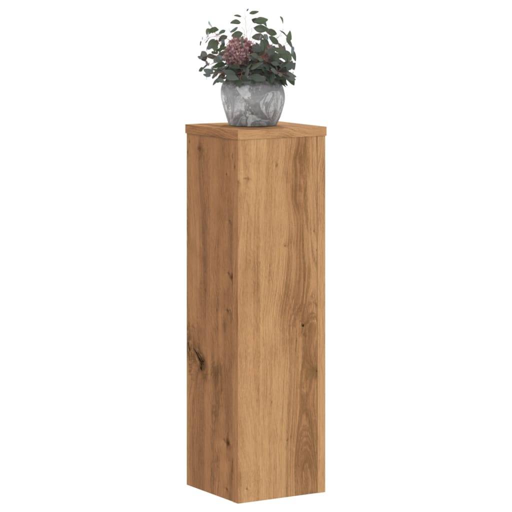 vidaXL Pflanzenständer 2 Stk. Artisan-Eiche 17x17x60 cm Holzwerkstoff