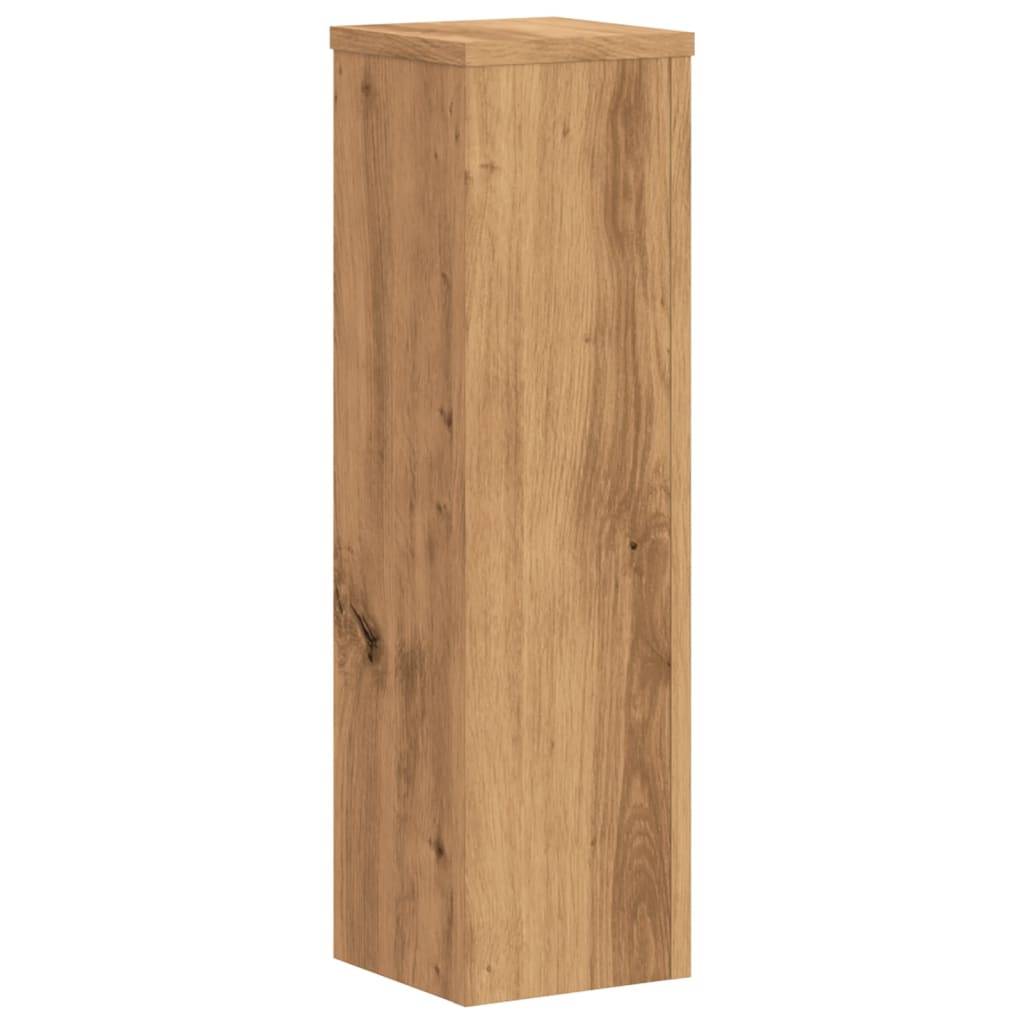 vidaXL Pflanzenständer 2 Stk. Artisan-Eiche 17x17x60 cm Holzwerkstoff