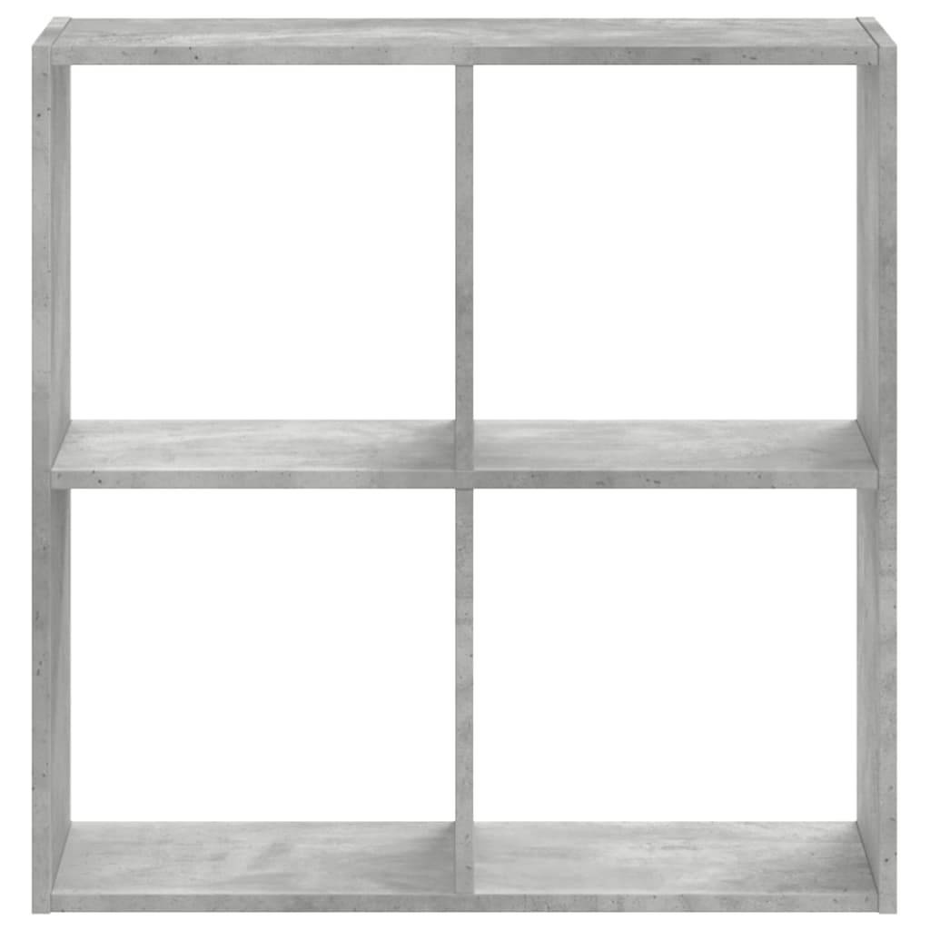 vidaXL Bücherregal Betongrau 68,5x32x68,5 cm Holzwerkstoff