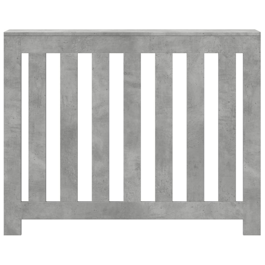vidaXL Heizkörperverkleidung Betongrau 104x20x82 cm Holzwerkstoff