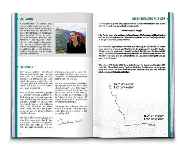 KOMPASS Wanderführer SalzAlpenSteig, Chiemsee, Königssee, Hallstätter See, 40 Touren mit Extra-Tourenkarte
