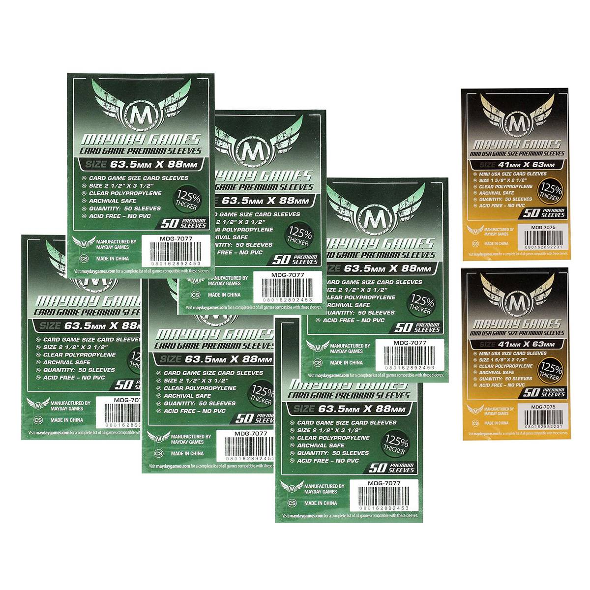 Mayday Premium Sleeves - Hüllen 7075 + 7077 - Vorteilspack Für Hegemony