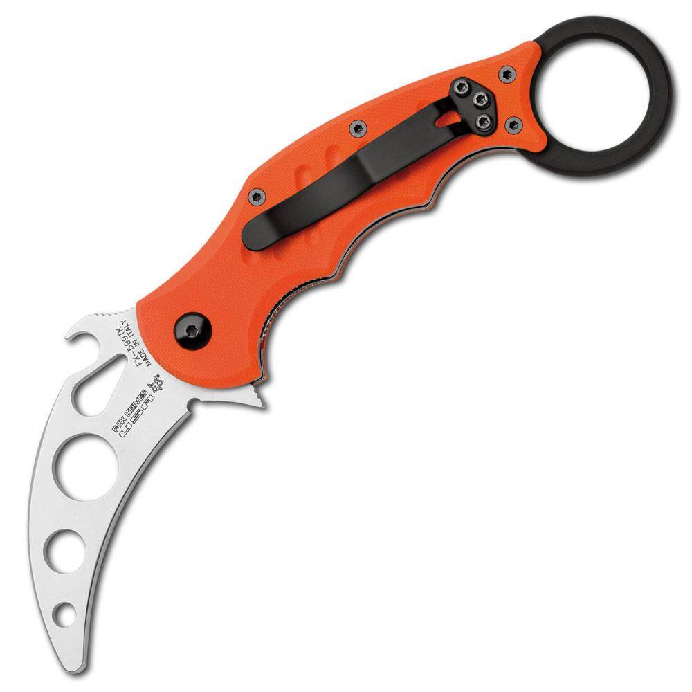 FKMD Small Folding Karambit Trainer Messer - Orange