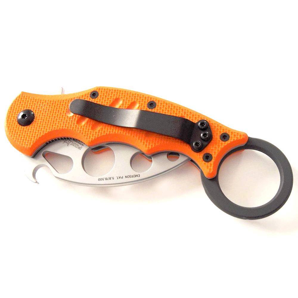 FKMD Small Folding Karambit Trainer Messer (01FX599TK) - Orange