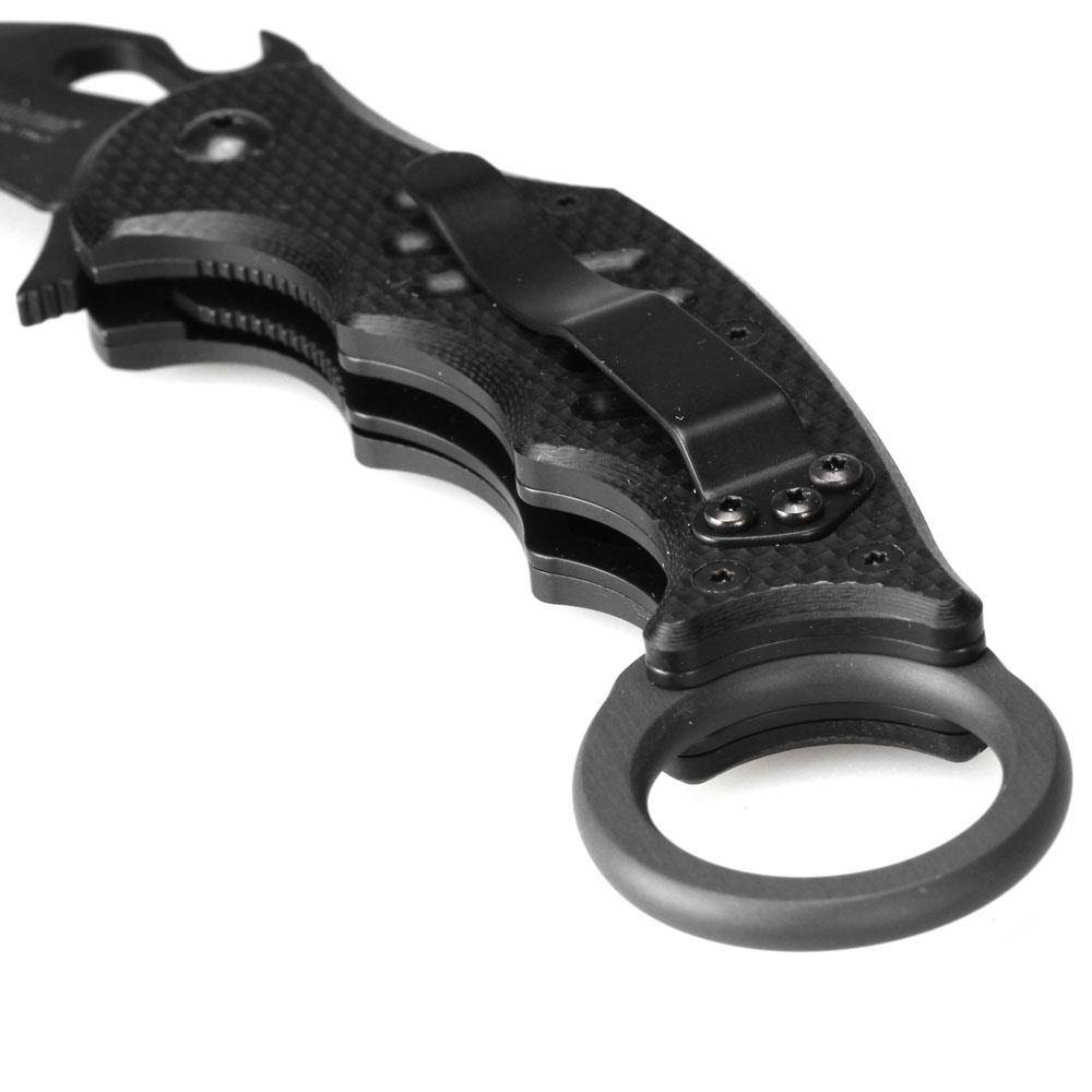 FKMD Fox Knives Small Folding Karambit Taschenmesser - Schwarz