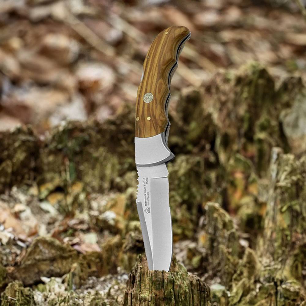 Puma IP K Marmota Olive Taschenmesser - Olivenholz