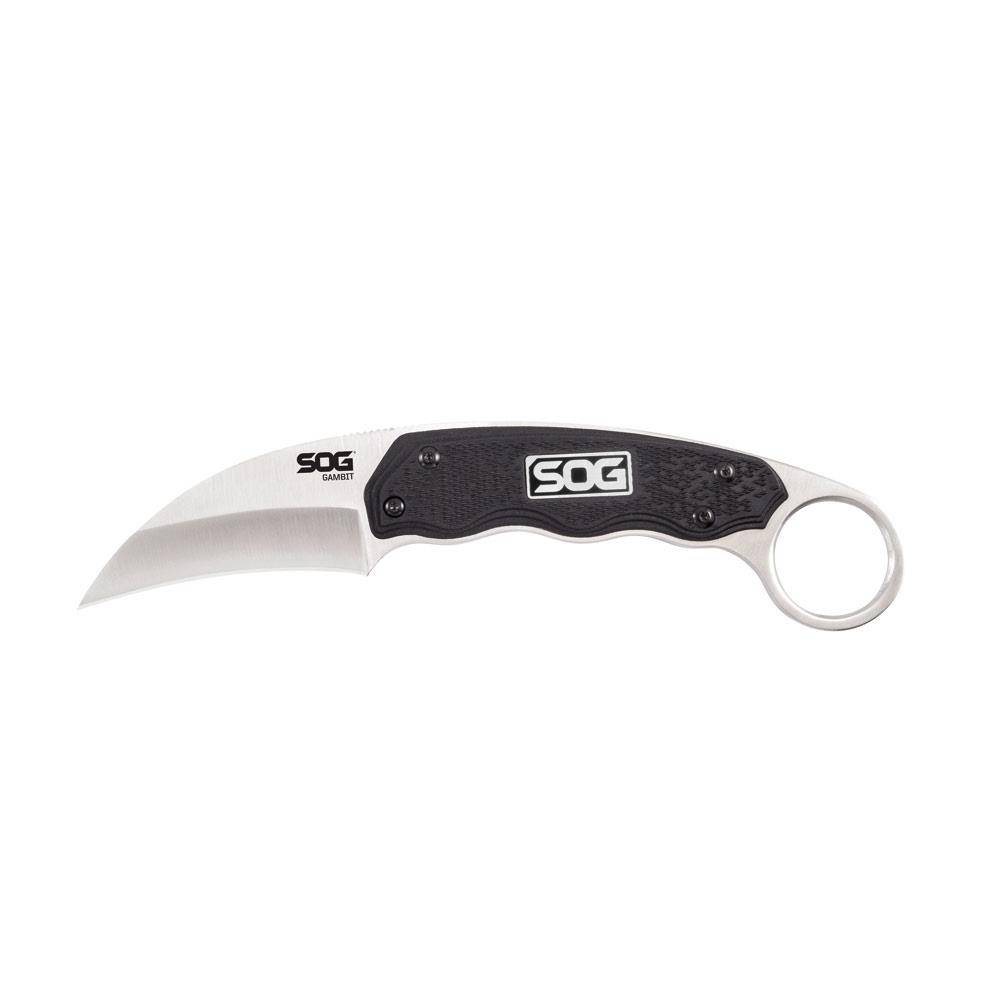 SOG Gambit feststehendes Messer - Schwarz