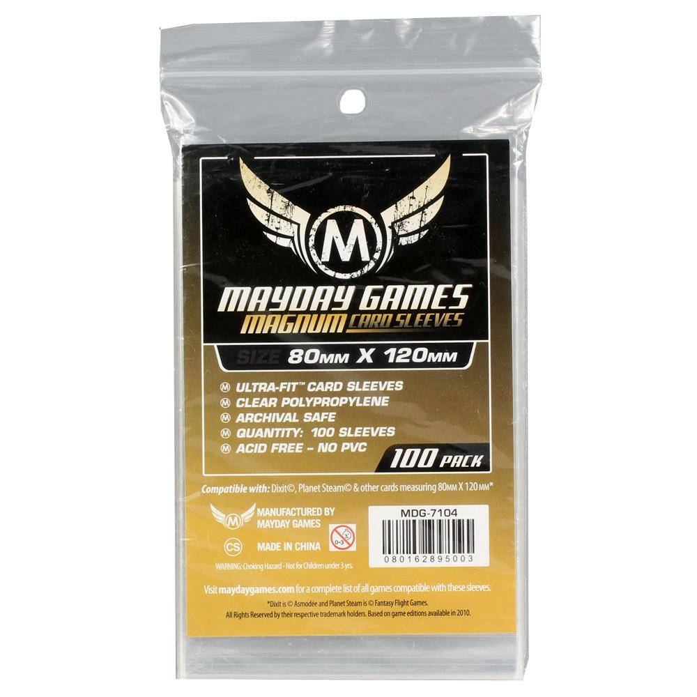 Mayday Standard Magnum Gold Sleeves Hüllen 80x120mm (100 Stück) für Dixit - 7104