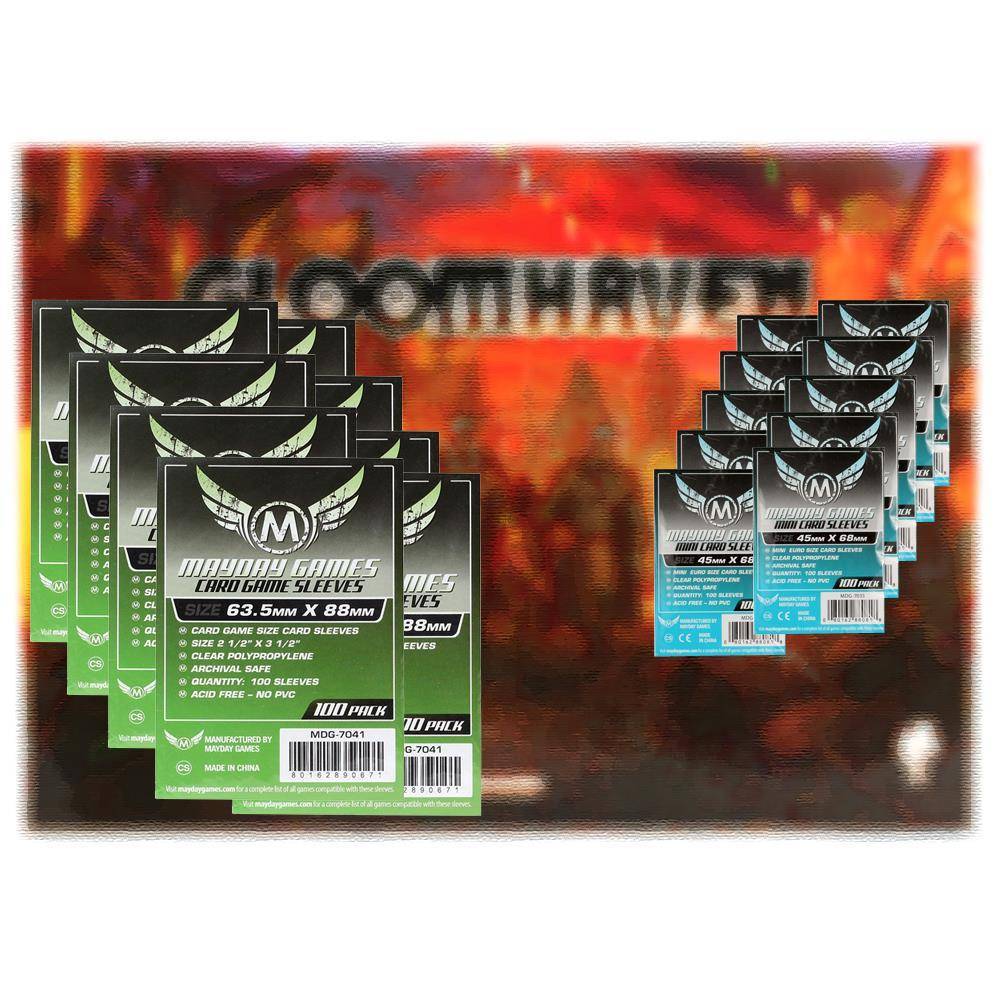 Mayday Standard Sleeves Hüllen 7035 + 7041 Vorteilspack für Gloomhaven