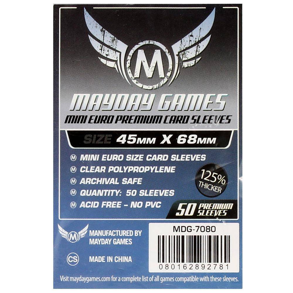 Mayday Premium Mini Euro Card Game Sleeves Hüllen 45x68mm (50 Stück) - 7080