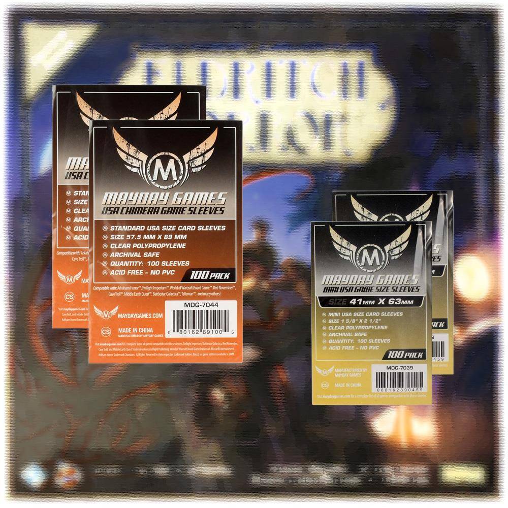 Mayday Standard Sleeves Hüllen 7039 + 7044 Vorteilspack für Eldritch Horror
