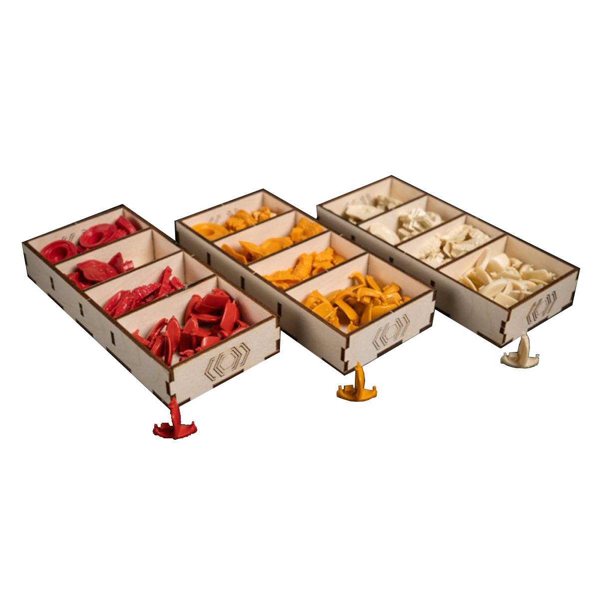Laserox Sortiereinsatz Catan Organizer / Insert für Catan Spiel Box + Seefahrer