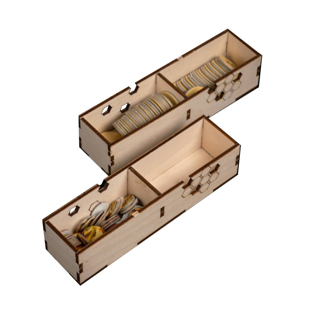 Laserox Sortiereinsatz Catan Organizer / Insert für Catan Spiel Box + Seefahrer