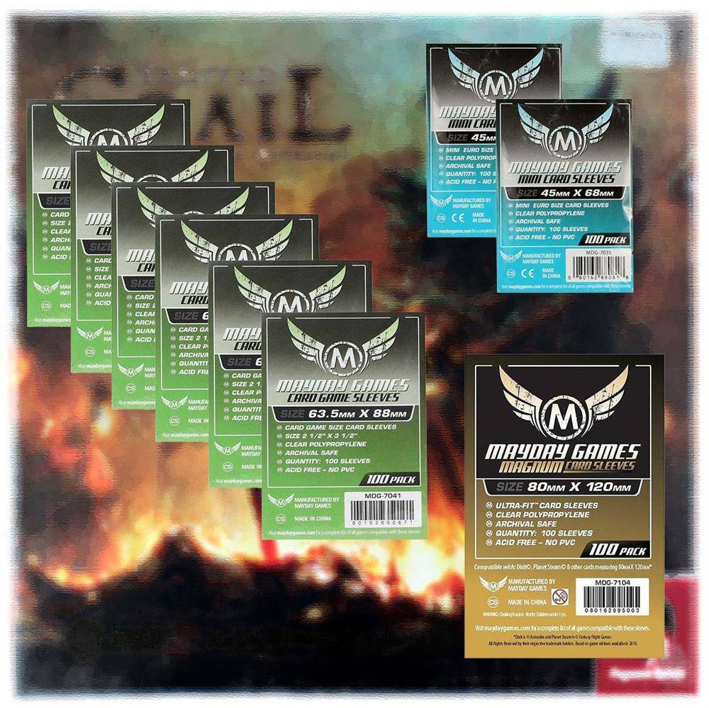 Mayday Standard Sleeves Hüllen 7041 + 7035 + 7104 Vorteilspack für Tainted Grail