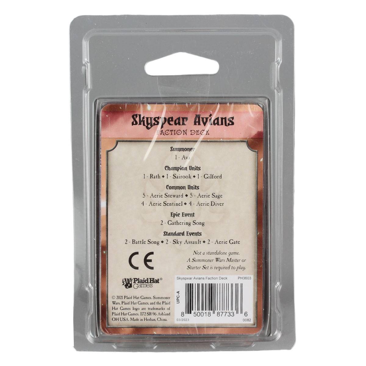 Plaid Hat Games Summoner Wars 2nd Edition Skyspear Avians Faction Deck (EN)