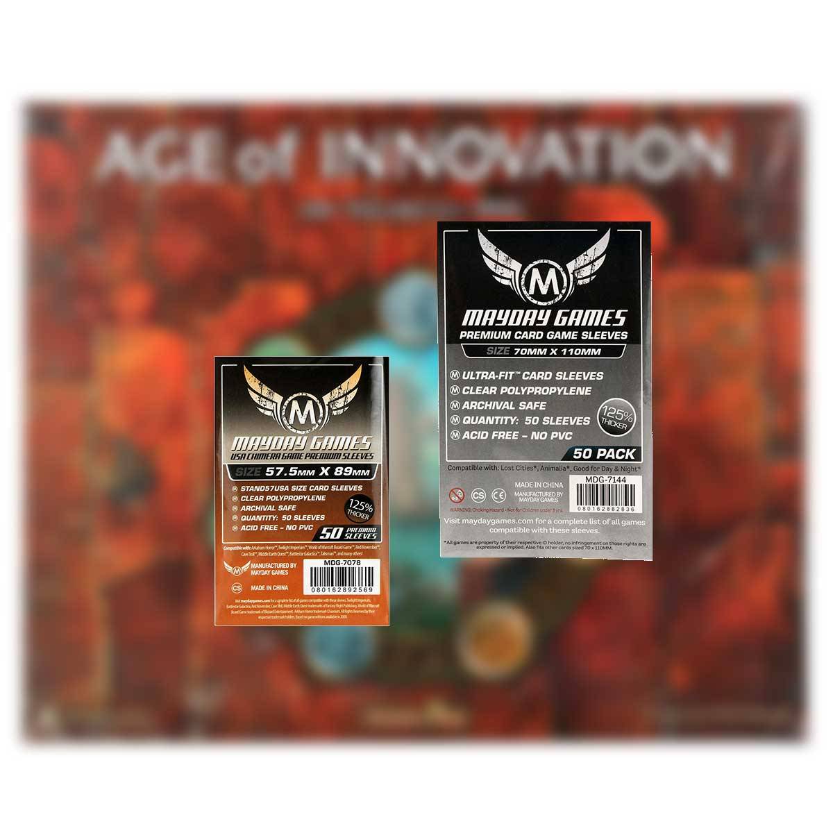 Mayday Premium Sleeves Hüllen 7078 + 7144 Vorteilspack für Age of Innovation