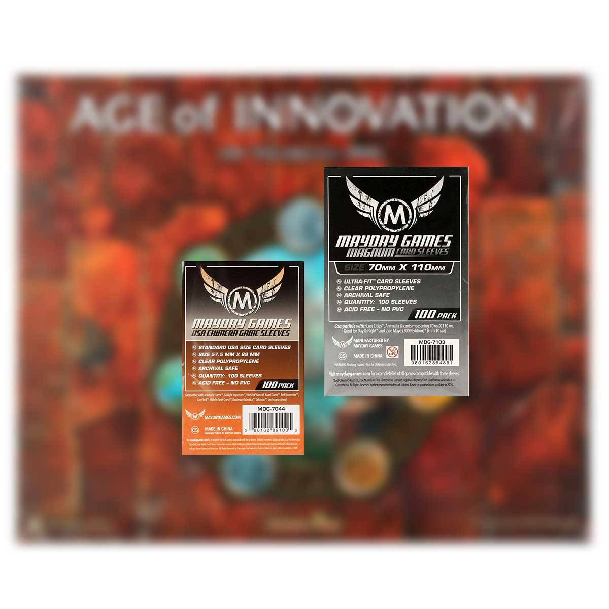 Mayday Standard Sleeves Hüllen 7044 + 7103 Vorteilspack für Age of Innovation