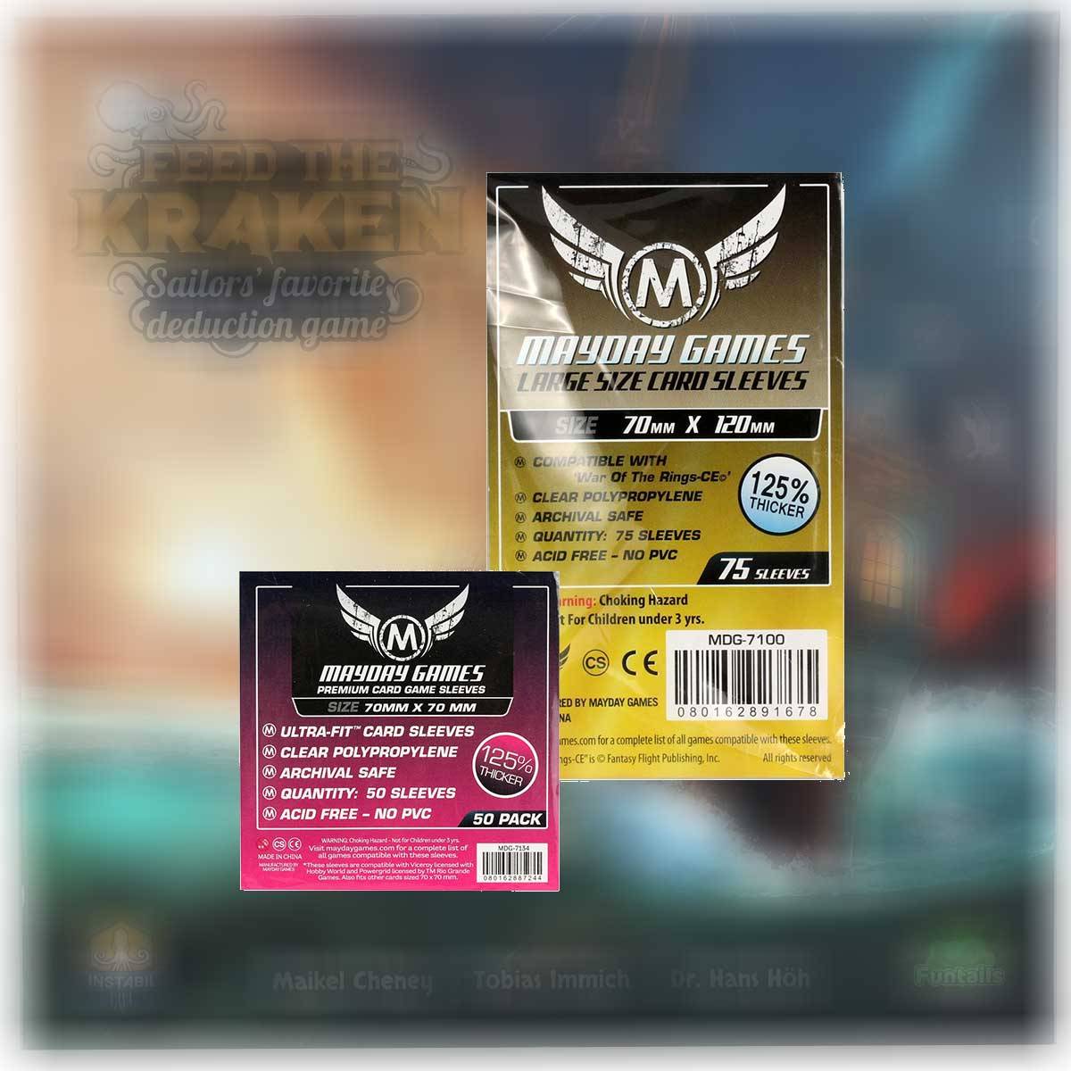 Mayday Premium Sleeves Hüllen 7134 + 7100 Vorteilspack für Feed the Kraken