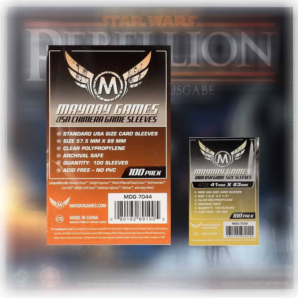 Mayday Standard Sleeves Hüllen 7039 + 7044 Vorteilspack für Star Wars Rebellion