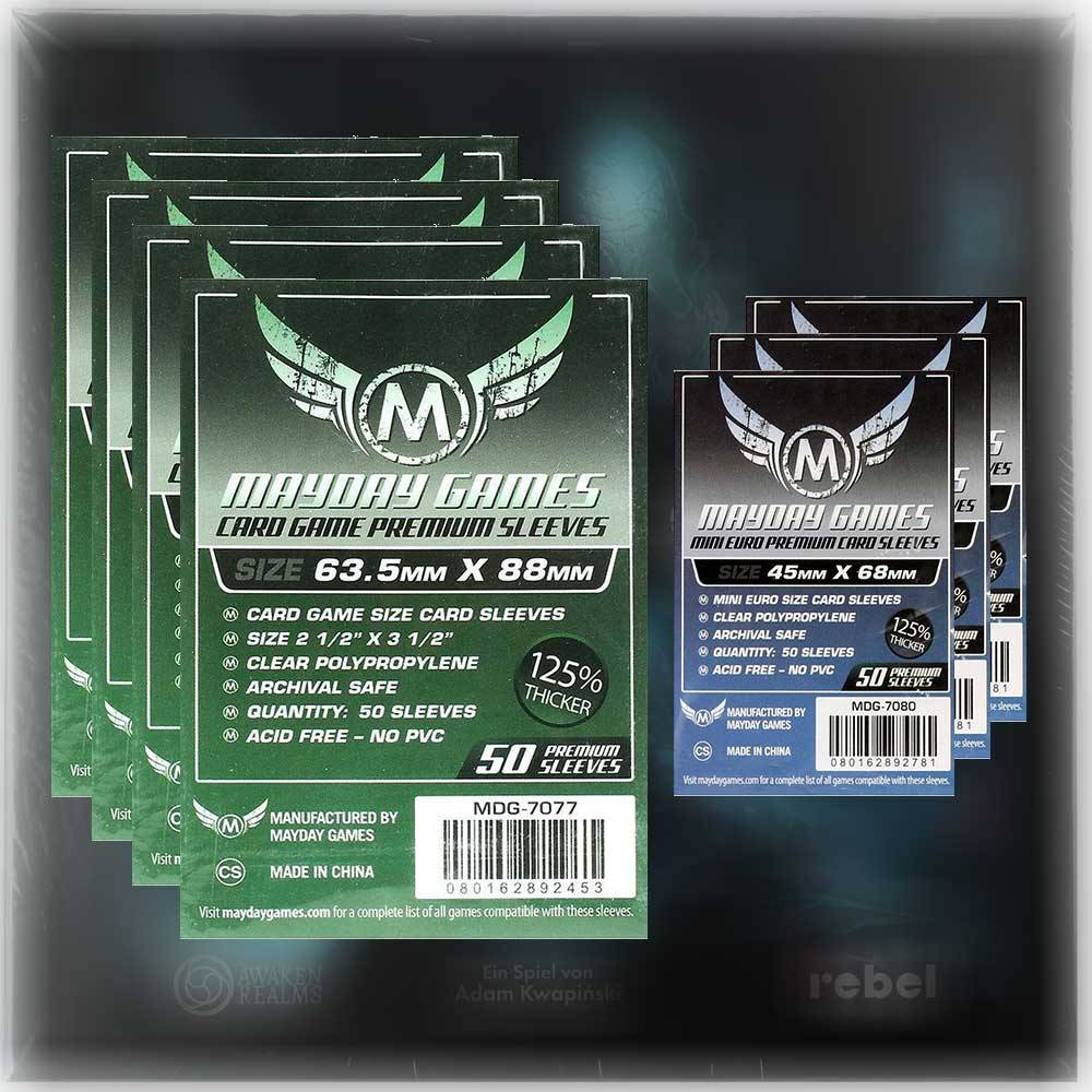 Mayday Premium Sleeves Hüllen 7077 + 7080 Vorteilspack für Nemesis