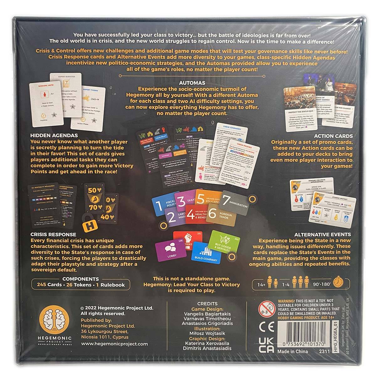 Hegemony Lead Your Class To Victory (EN) - Crisis & Control Expansion