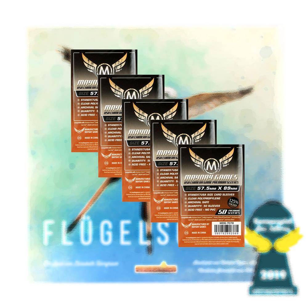 Mayday Premium Sleeves Kartenhüllen 7078 Vorteilspack für Flügelschlag Wingspan