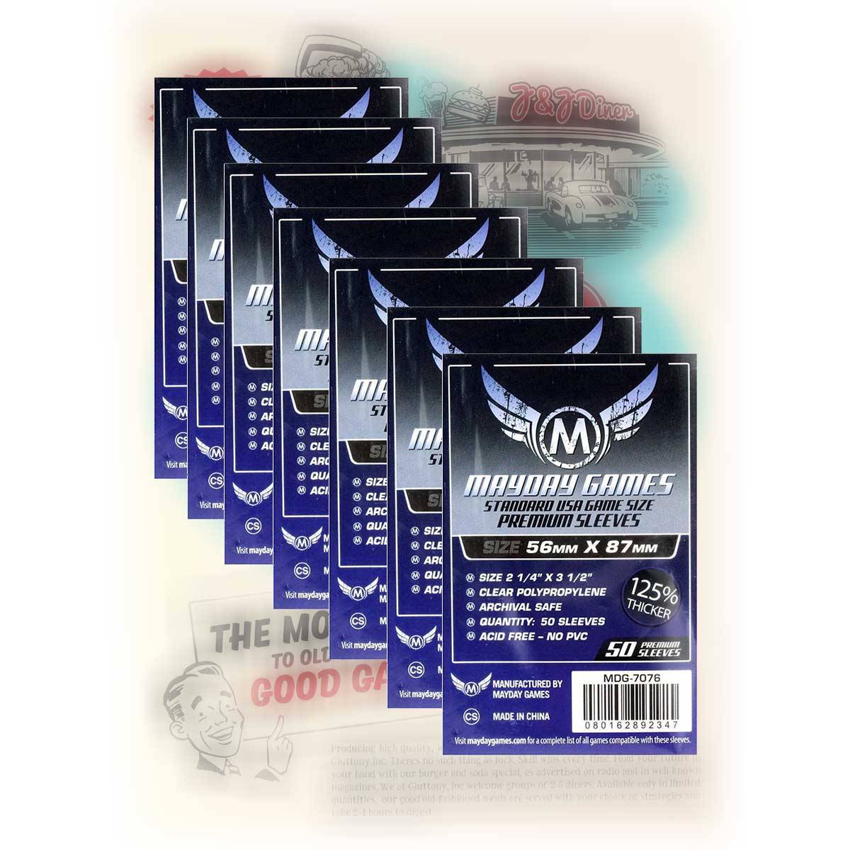 Mayday Premium Sleeve Hüllen 7076 Vorteilspack für Food Chain Magnate