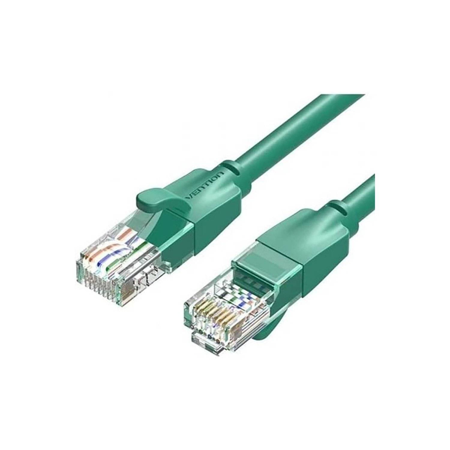 Netzwerkkabel RJ45 LAN-Kabel , UTP, Cat.6a 1 Meter Grün