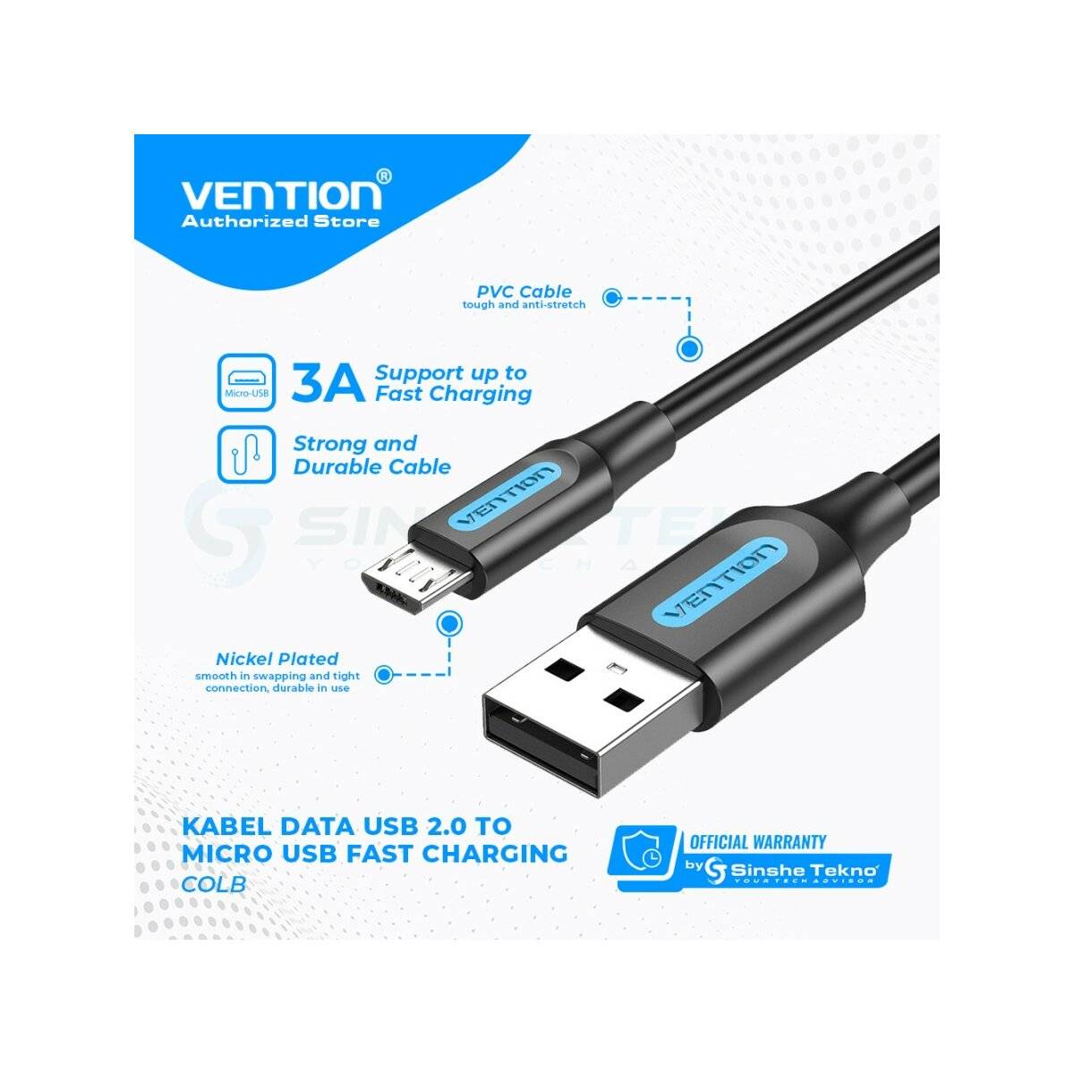 3A Schnell-Ladekabel Micro-USB Quick Charge 0.25 Meter