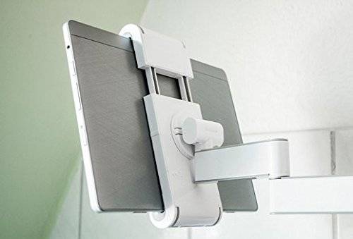 Tablet Wandhalterung neigbar schwenkbar für Apple iPad Samsung Wandhalter verstellbar, flexibel, stabil, universell einsatzbar