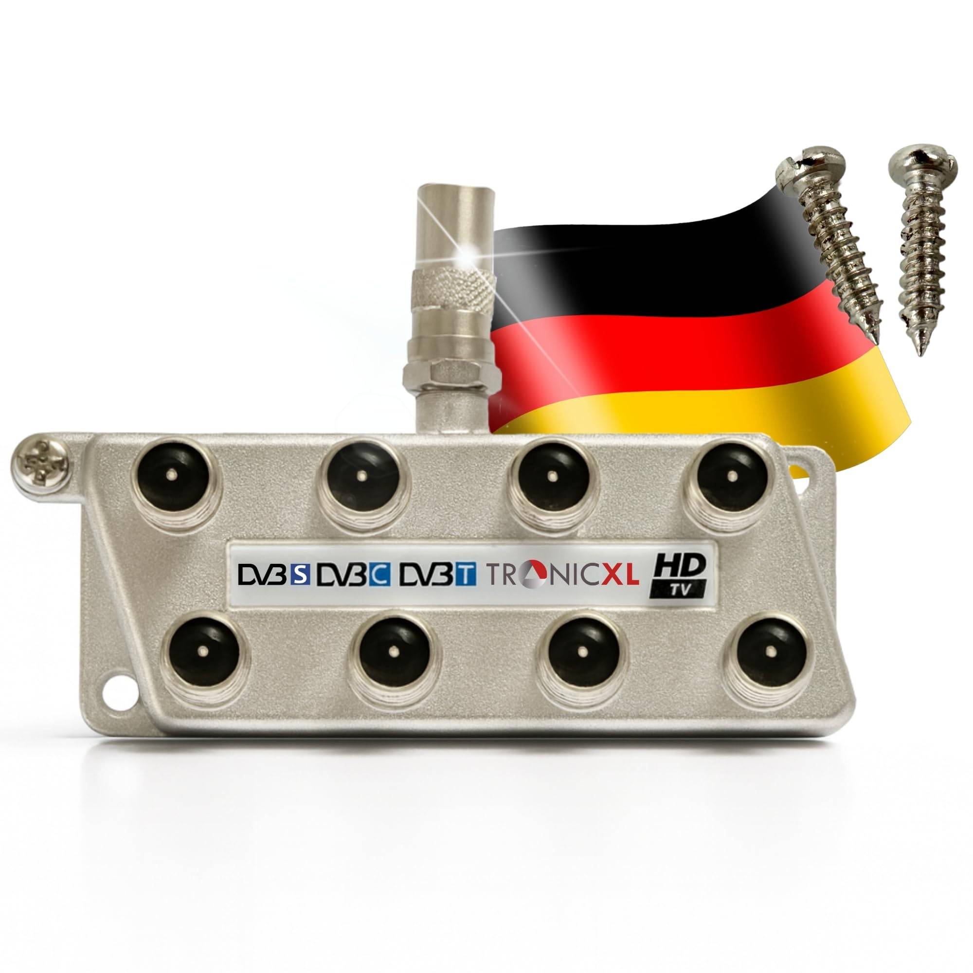 Breitband Kabel Verteiler 8-fach TV Weiche BK DVB-T DVBT2 Kabelfernsehen