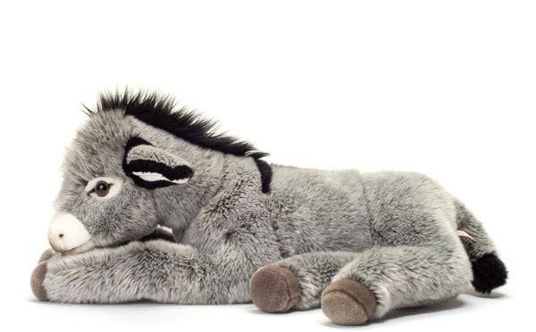 Teddy-Hermann - Esel liegend, 50 cm