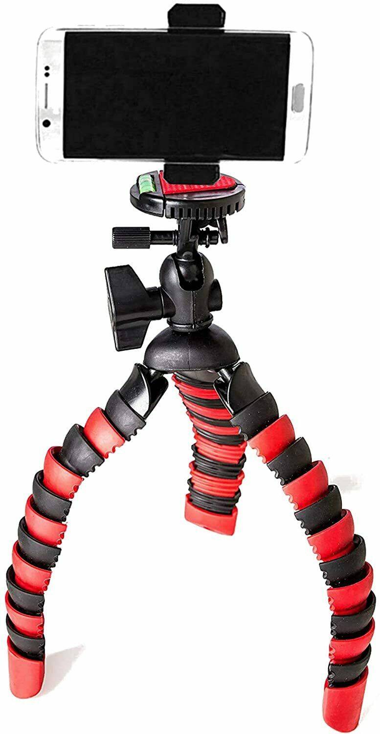Kamerastativ flexibel Tripod für Handy Smartphone kompatibel mit iPhone Samsung Huawei Wiko Stativ Ständer