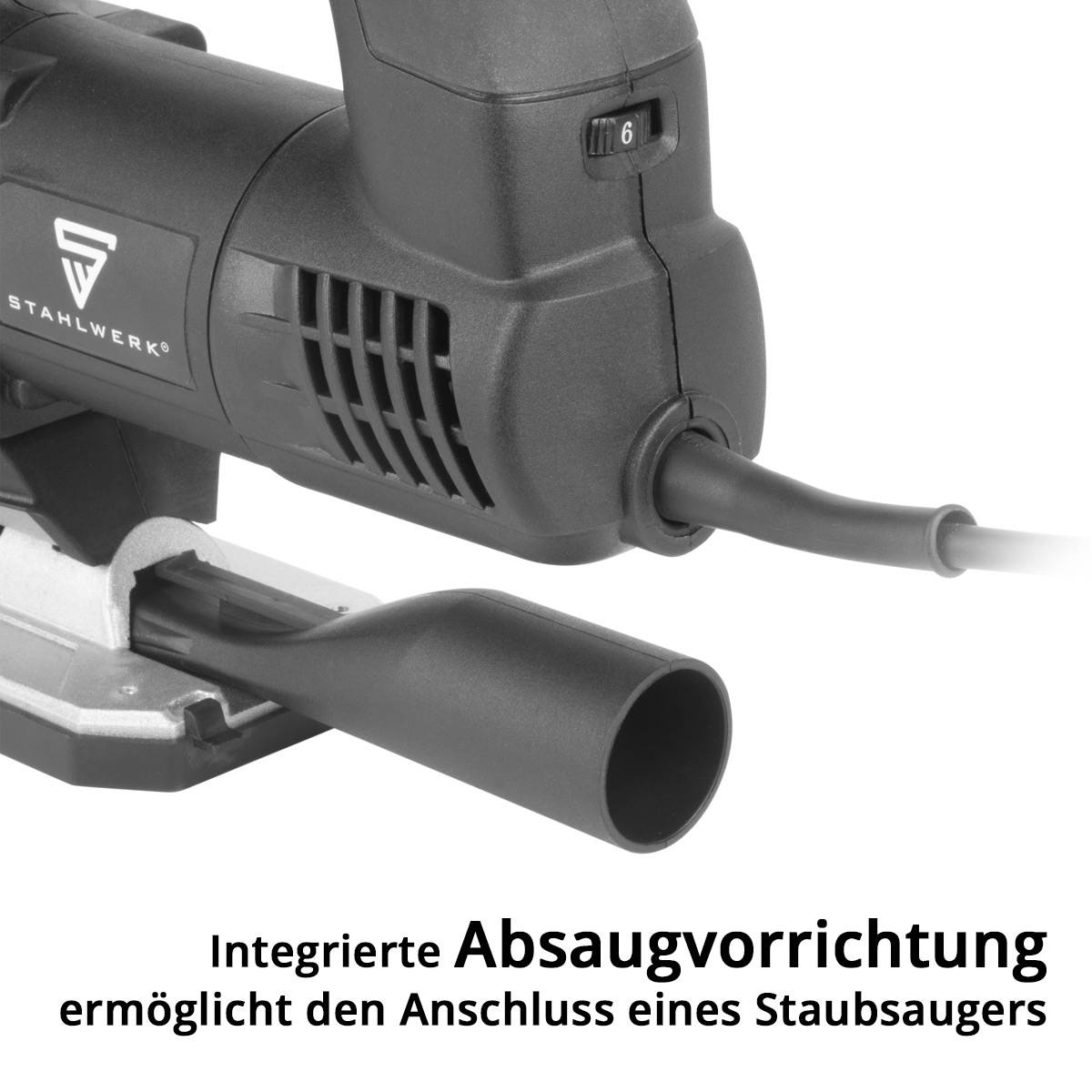 STAHLWERK Stichsäge JSB-750 ST mit 700 W, 600-2.800 U/min und 45° Neigungswinkel