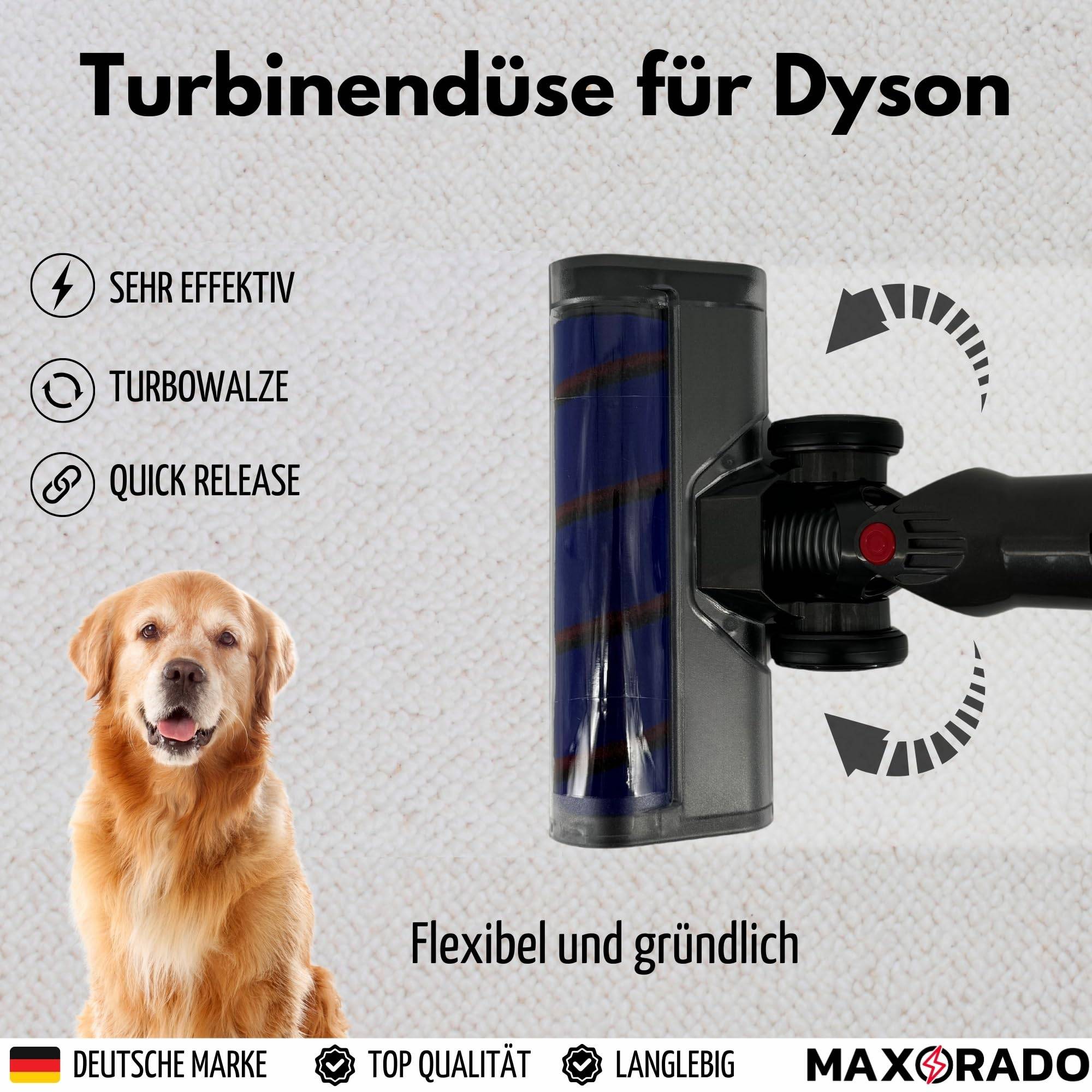 Softroller Turbobürste Staubsauger Düse Turbodüse für Dyson V7 V8 V10 V11 V15 GEN5 DETECT Ersatzteil Zubehör Bodendüse