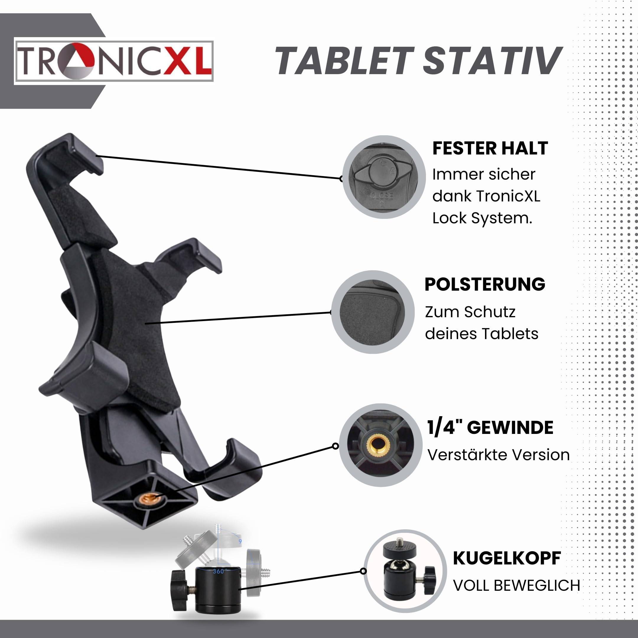Ständer Stativ 210cm für 10" Tablet Tablets für iPad Mini Air 1 2 Samsung Android Halterung Kamerastativ Tripod
