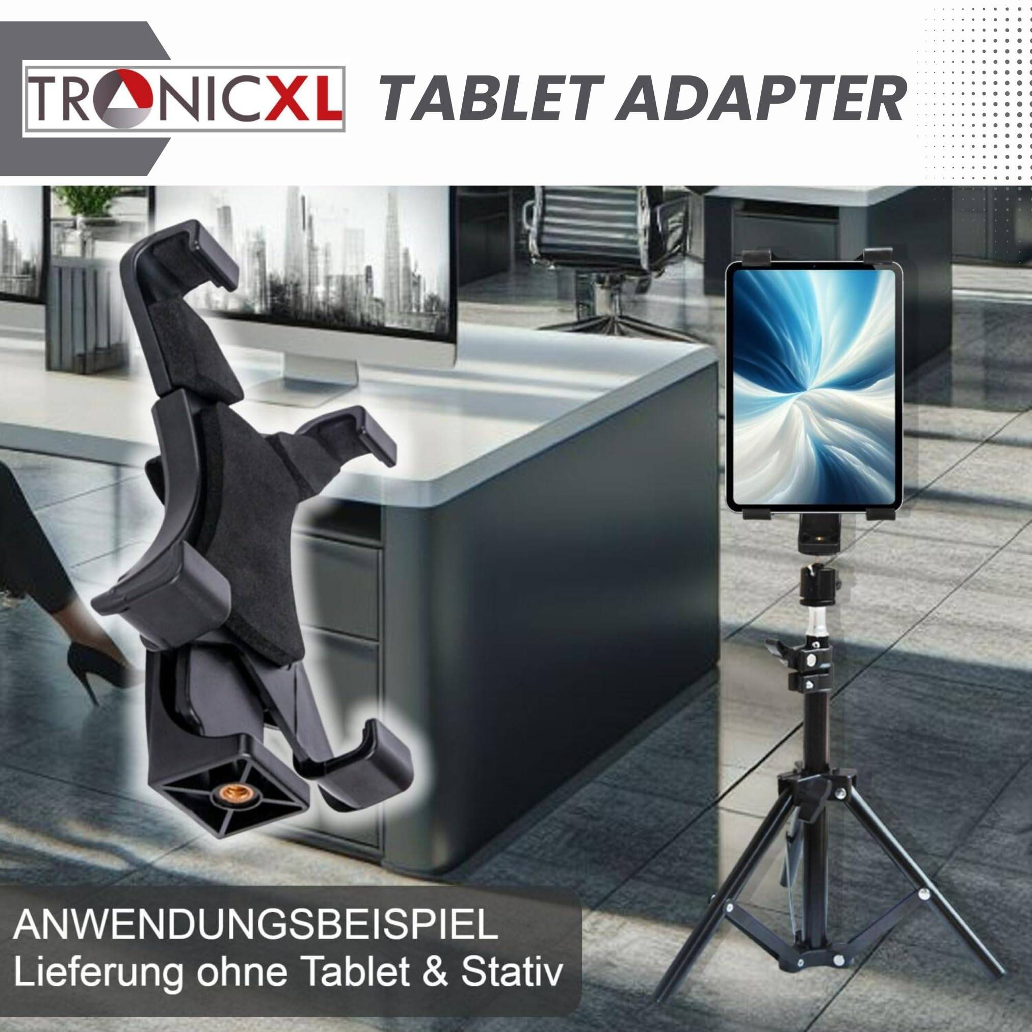 Stativ Adapter Tablet 7 - 10 Zoll für Ipad Mini Samsung Halterung Tab 10" Adaptor Tablets Kamerastativ Halterung Halter