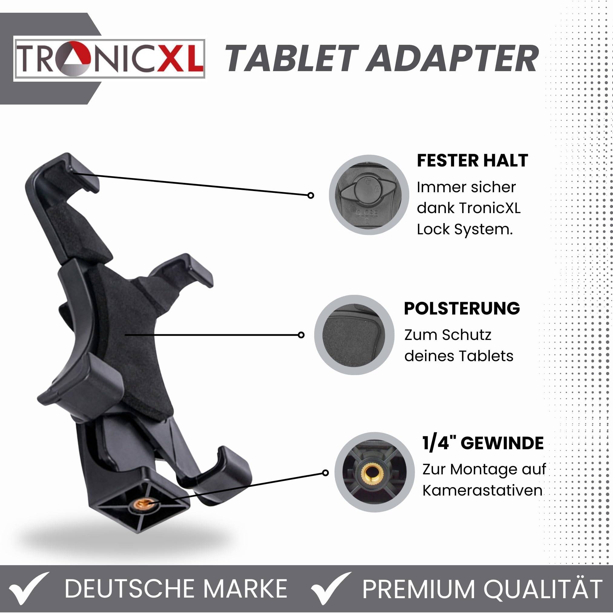 Stativ Adapter Tablet 7 - 10 Zoll für Ipad Mini Samsung Halterung Tab 10" Adaptor Tablets Kamerastativ Halterung Halter